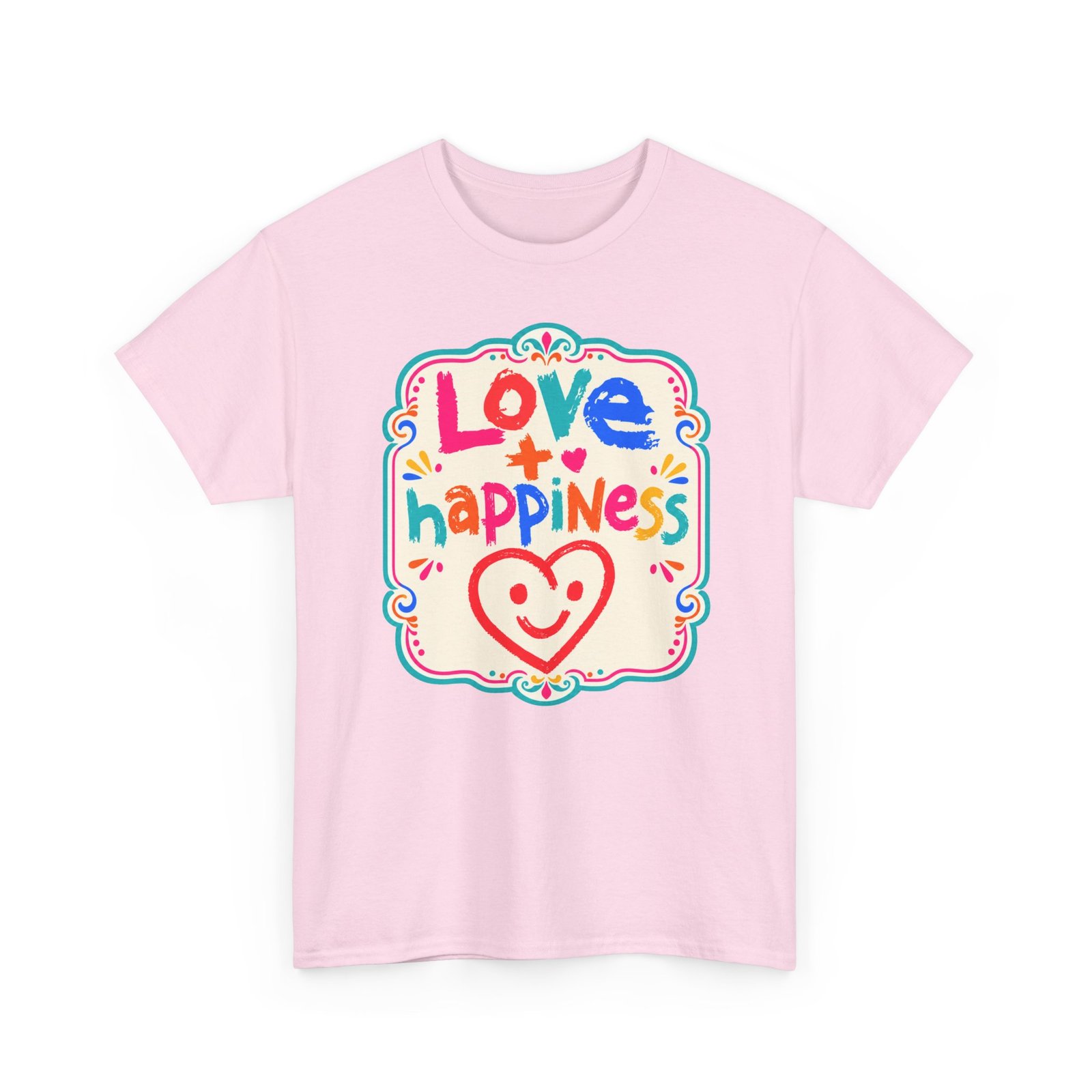 Love + Happiness - Unisex T-Shirt – Feel-Good Vibes in Every Stitch - Image 19