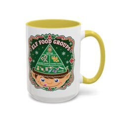 Elf Food Groups – Color Accent Mug – Sweet Sips, North Pole Style - Image 45