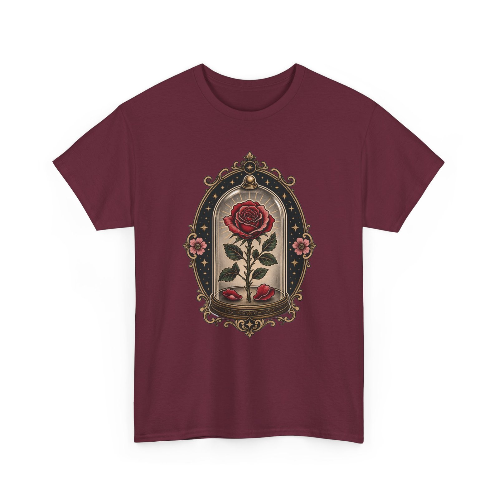 Enchanted Rose - Unisex T-Shirt – Timeless Beauty, Captured in Glass - Image 24