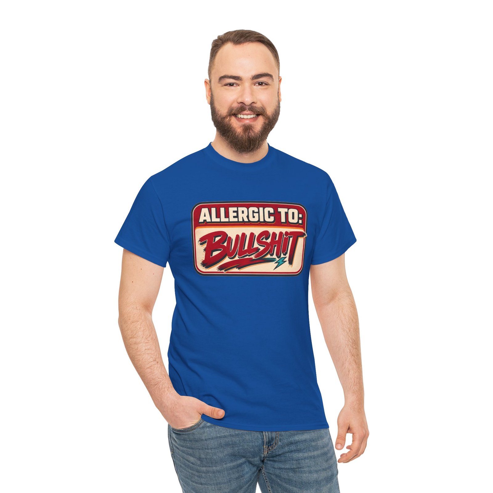 Allergic to Bullshit - Unisex T-Shirt – Zero Tolerance, 100% Sass - Image 8