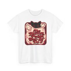 The Horrors Persist But So Do I – Unisex T-Shirt – Existential Black Cat Energy