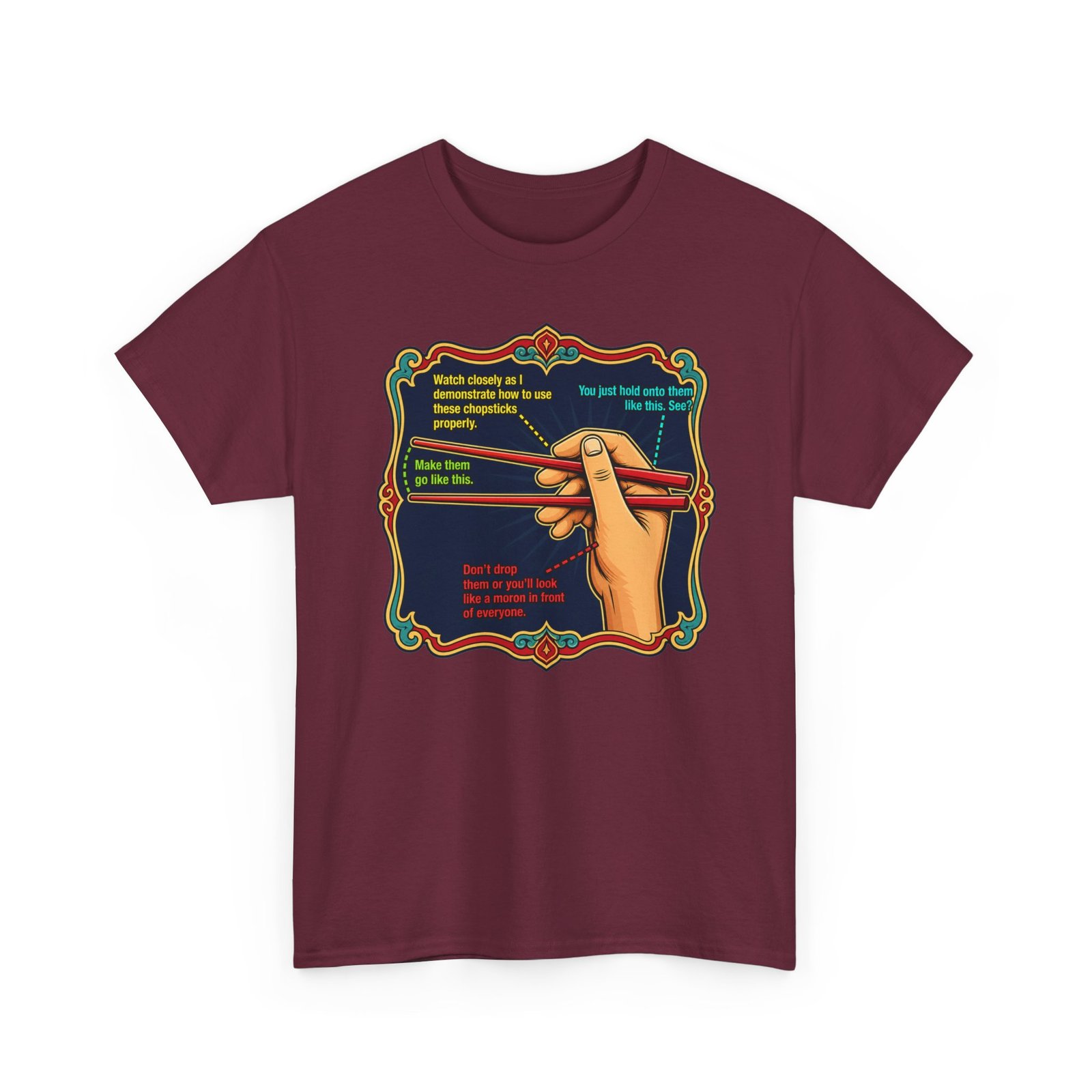 Chopsticks 101 – Unisex T-Shirt – Master the Art, One Bite at a Time - Image 13