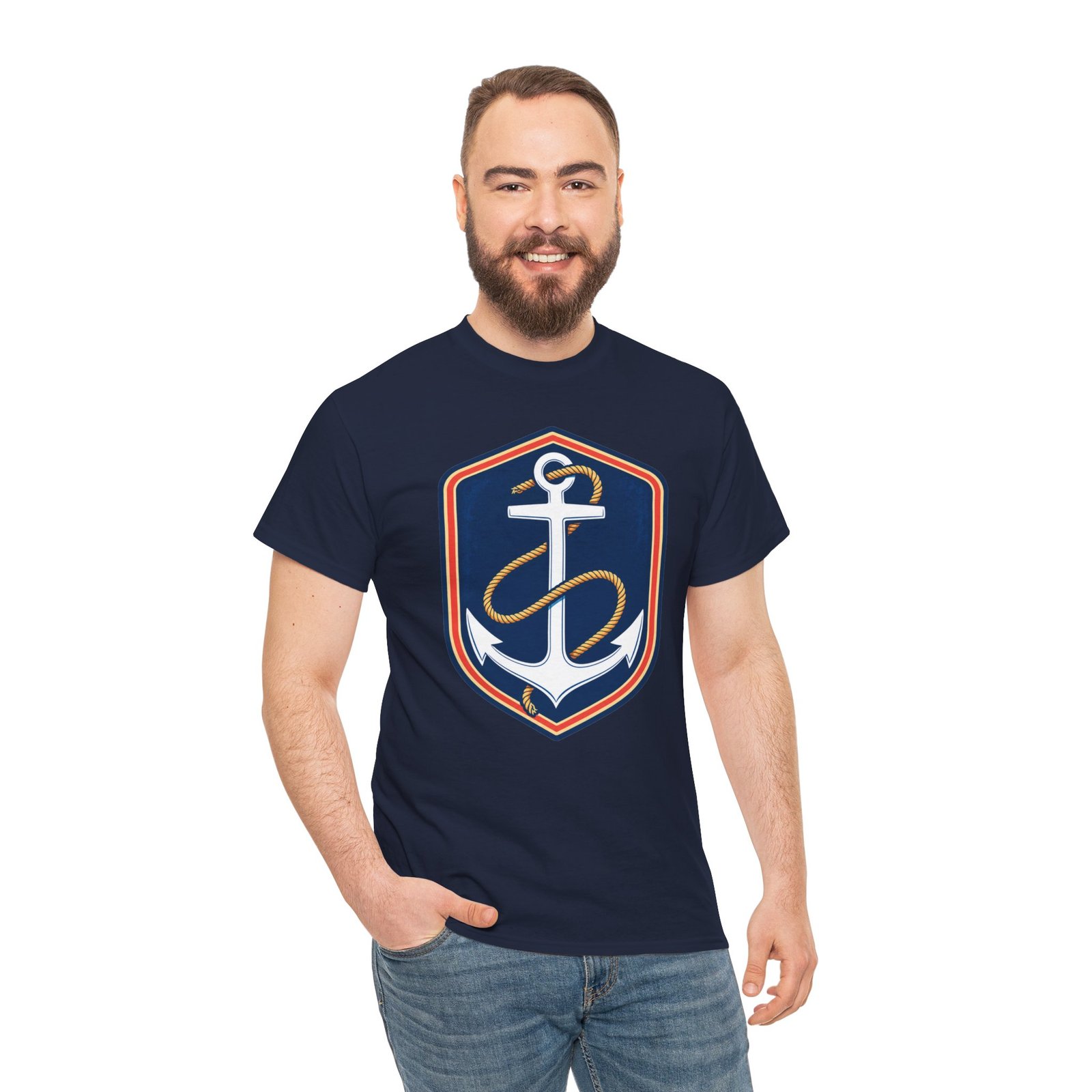 Classic Anchor – Unisex T-Shirt – Stay Grounded, Chase the Horizon - Image 3