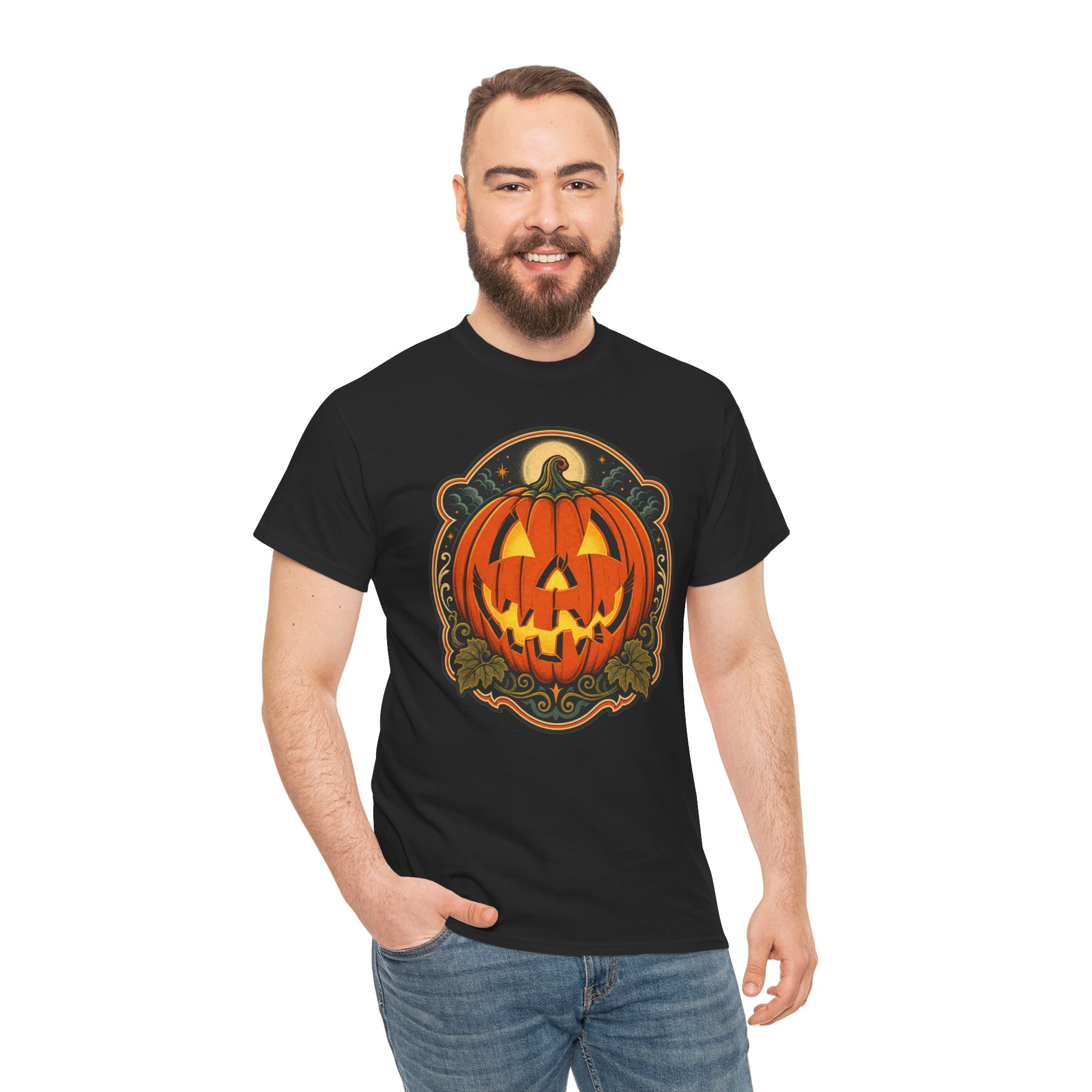 Jack O’ Lantern – Unisex T-Shirt – Light Up the Night - Image 4