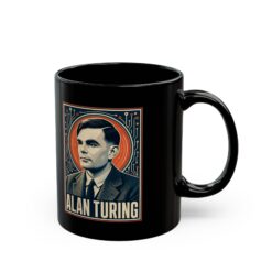 Alan Turing – Black 11oz or 15oz Mug – Codebreaker, Visionary, Computing Pioneer - Image 4