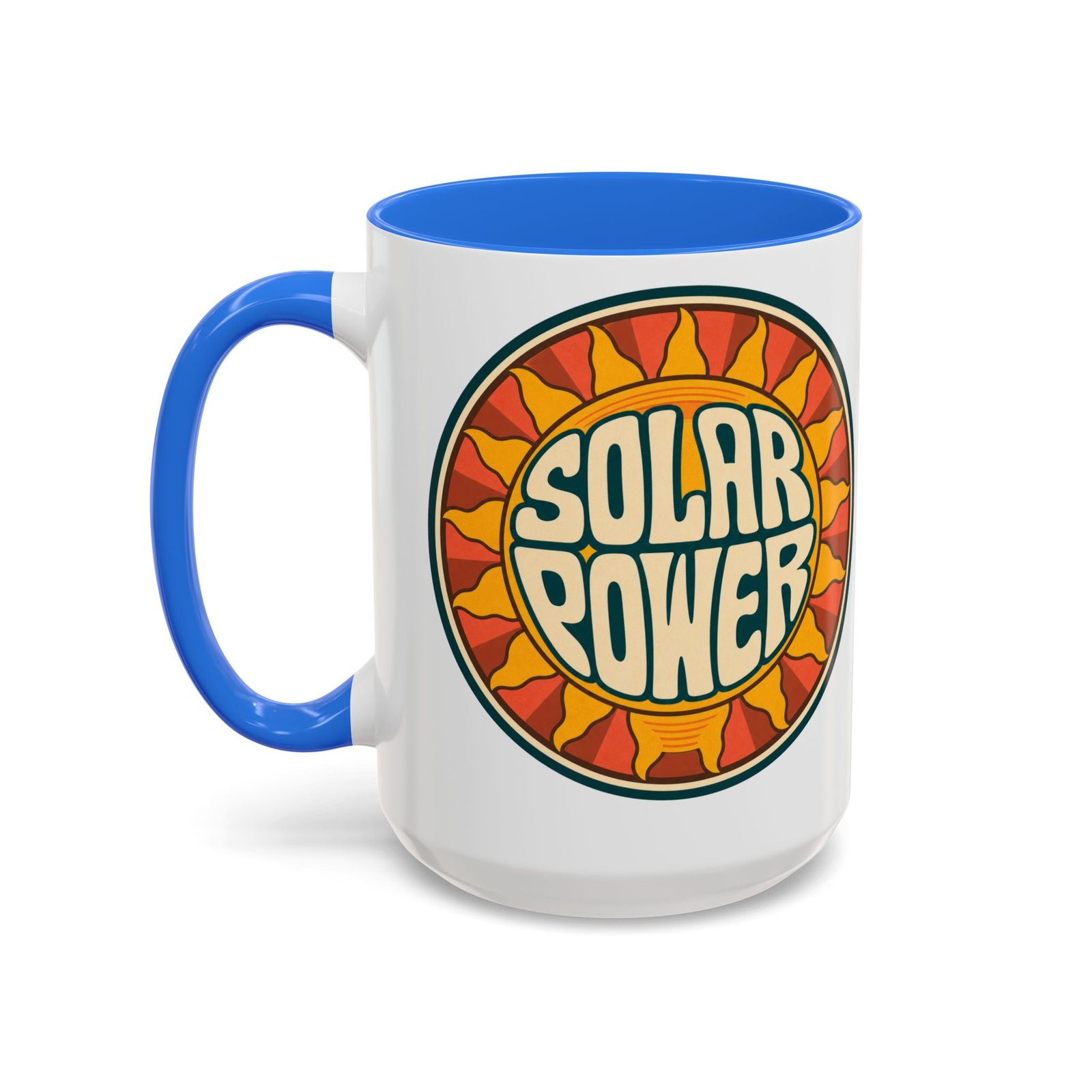 Solar Power – Color Accent Mug – Renewable Morning Energy - Image 30
