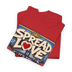 Alternative view of Spread the Love the Brooklyn Way – Unisex T-Shirt – Brooklyn Street Art Style