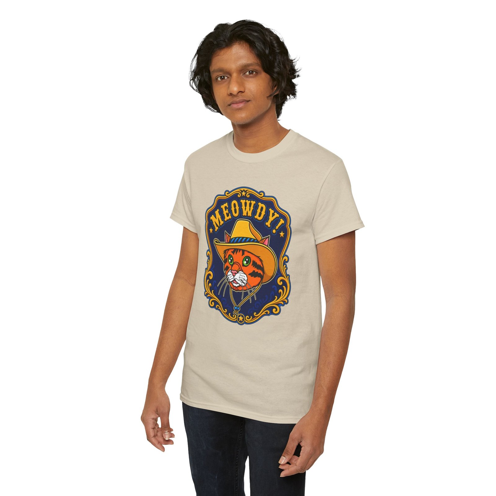 Meowdy! Cowboy Cat - Unisex T-Shirt – Howdy, Purrtner - Image 12