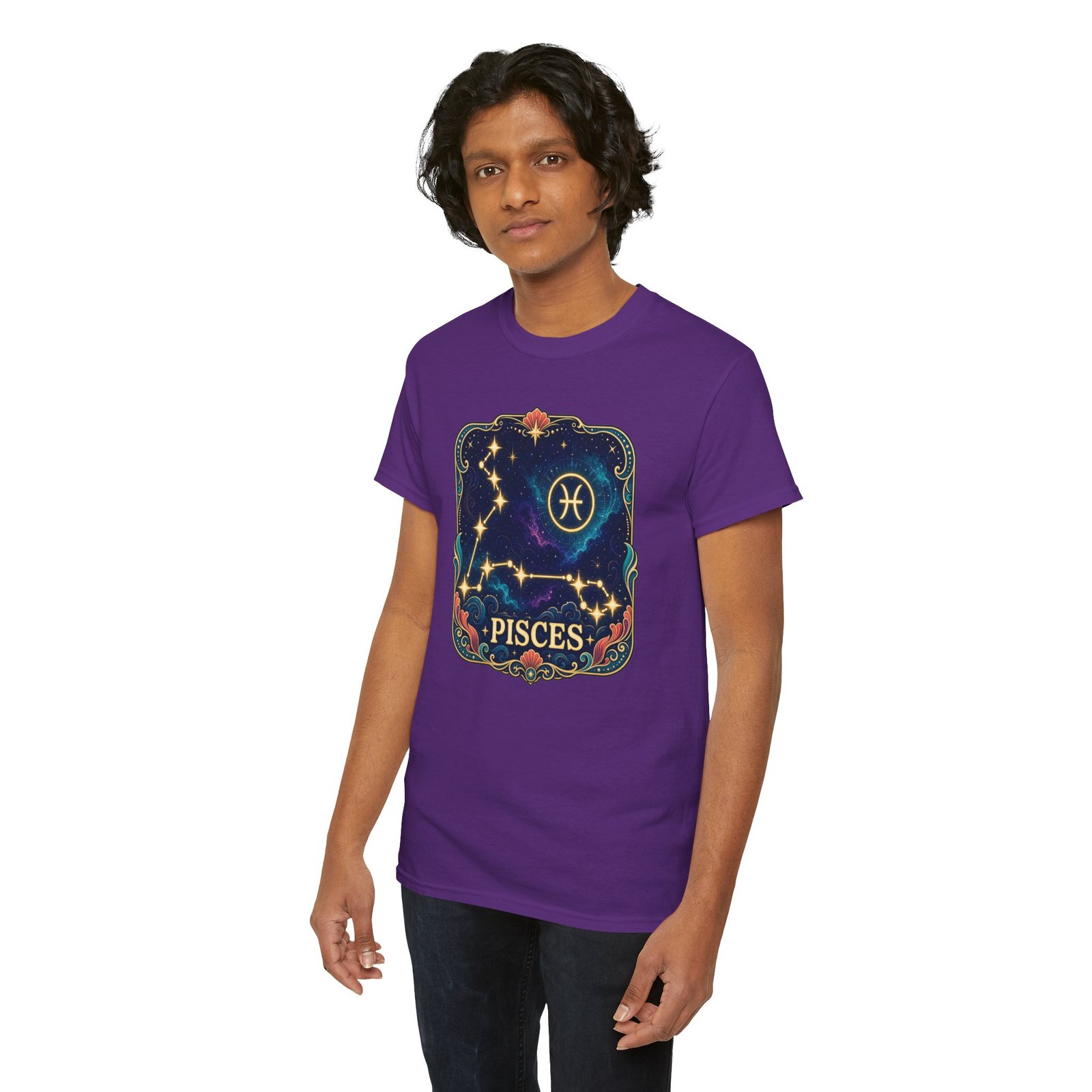 Pisces Constellation - Unisex T-Shirt – Go with the Flow - Image 11