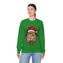 Santa Claws – Unisex Sweatshirt – Meowy and Bright - Image 8