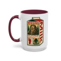 Missing Bigfoot – Color Accent 11oz or 15oz Mug – Have You Seen This Sasquatch? - Image 10