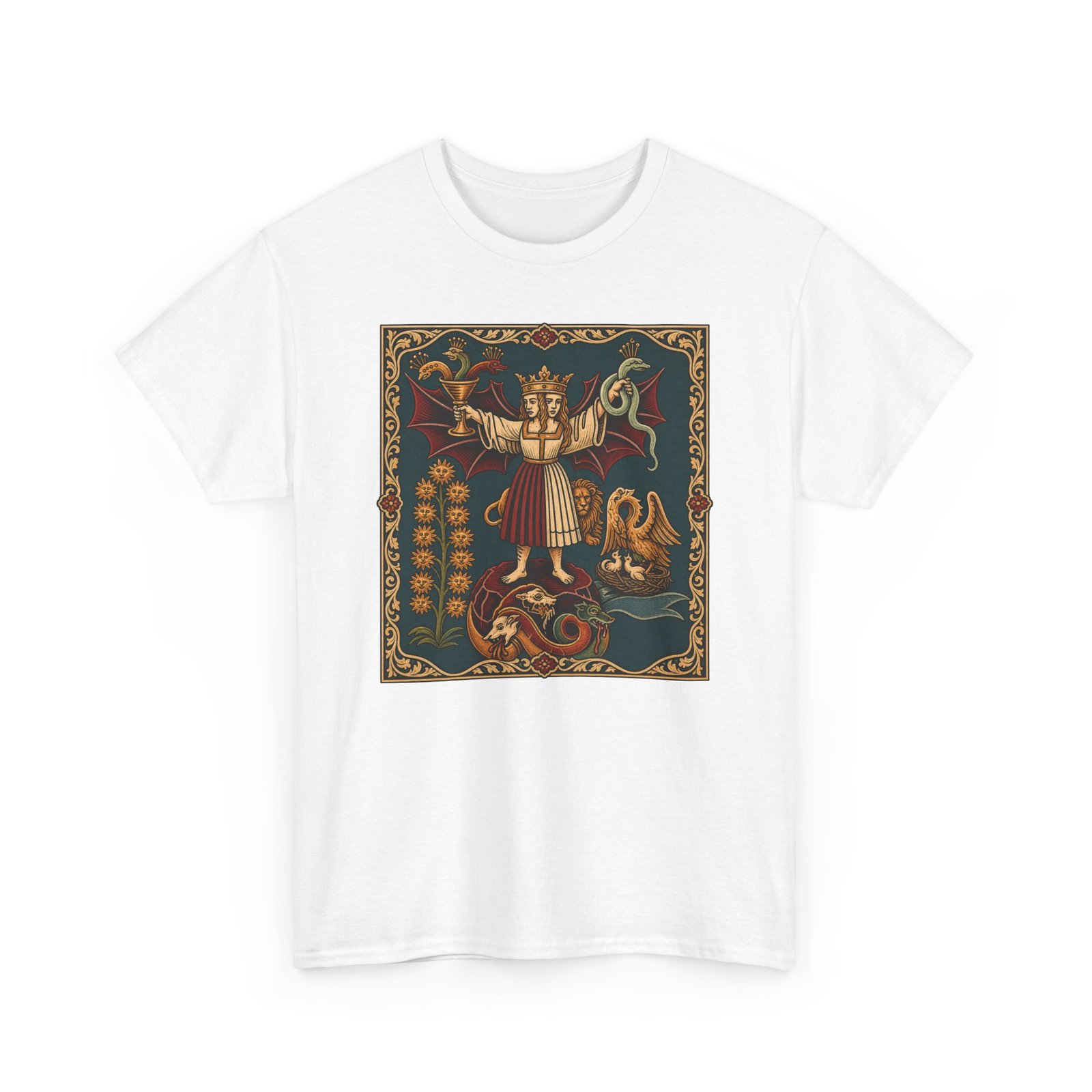 Medieval Alchemy – Unisex T-Shirt – Ancient Symbols & Arcane Knowledge - Image 10
