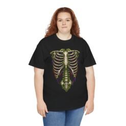Gothic Skeleton Torso - Unisex T-Shirt – Cheap Easy Halloween Skeleton Costume - Image 6