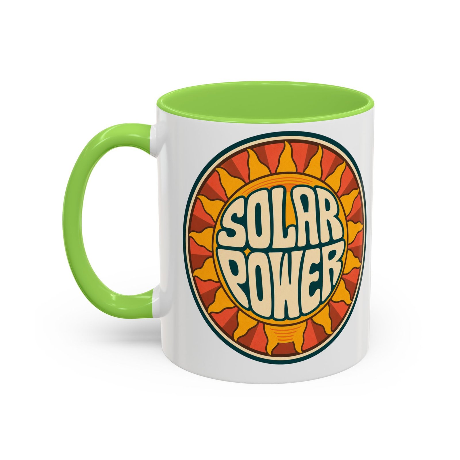 Solar Power – Color Accent Mug – Renewable Morning Energy - Image 14