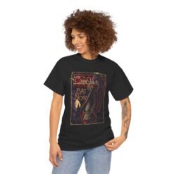 Bat Noir – Unisex T-Shirt – Bram Stoker’s Vampire Bat in the Shadows - Image 5