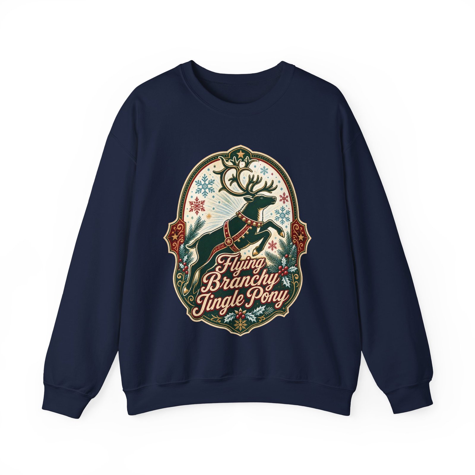 Flying Branchy Jingle Pony - Unisex Sweatshirt – Absurdly Festive - Image 19