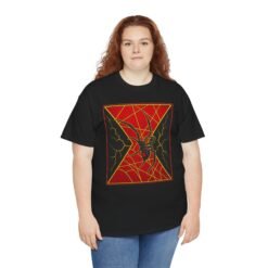 Black Widow – Unisex T-Shirt – Deadly Icon, Comic Book Style - Image 9