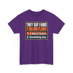 They Say I Have Two Major Flaws – Black Mug – Something About Listening - Image 19