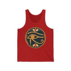 Eye of Horus - Unisex Jersey Tank Top – Ancient Symbol, Modern Comfort - Image 9