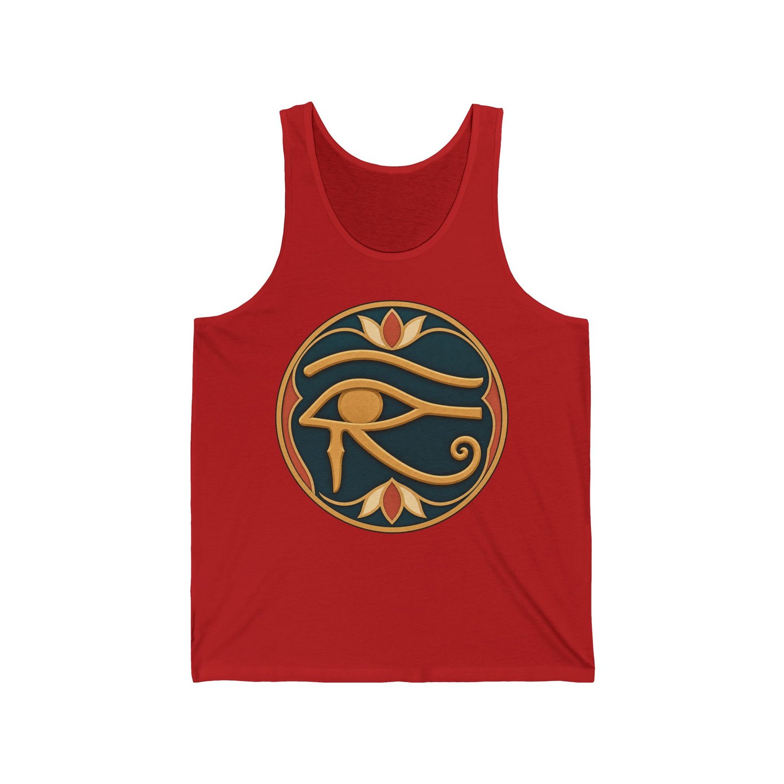 Eye of Horus - Unisex Jersey Tank Top – Ancient Symbol, Modern Comfort - Image 9