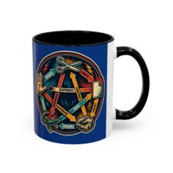 Rock Paper Scissors Lizard LLAP – Color Accent 11oz or 15oz Mug – Sip Long and Prosper - Image 3