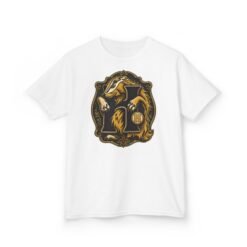 House of Badger – Kids’ Cotton T-Shirt – Young Wizards, Brave Hearts and Kind Souls