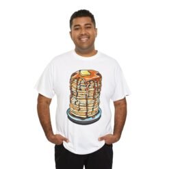 Pancake Tower - Unisex T-Shirt – Stack of Pancakes, Breakfast and Brunch Food - Image 3