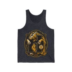 House of Badger – Unisex Jersey Tank Top – Wizarding School Pride - Image 12