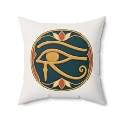 Eye of Horus Faux Suede Pillow – Ancient Symbol, Modern Home Décor