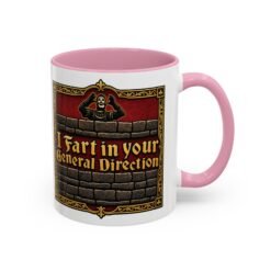 I Fart in Your General Direction - Color Accent Mug – Monty Python French Taunter Coffee Mug - Image 19