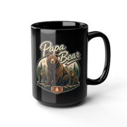 Papa Bear - Black Mug – Strong Brew for the Head of the Den - Image 7