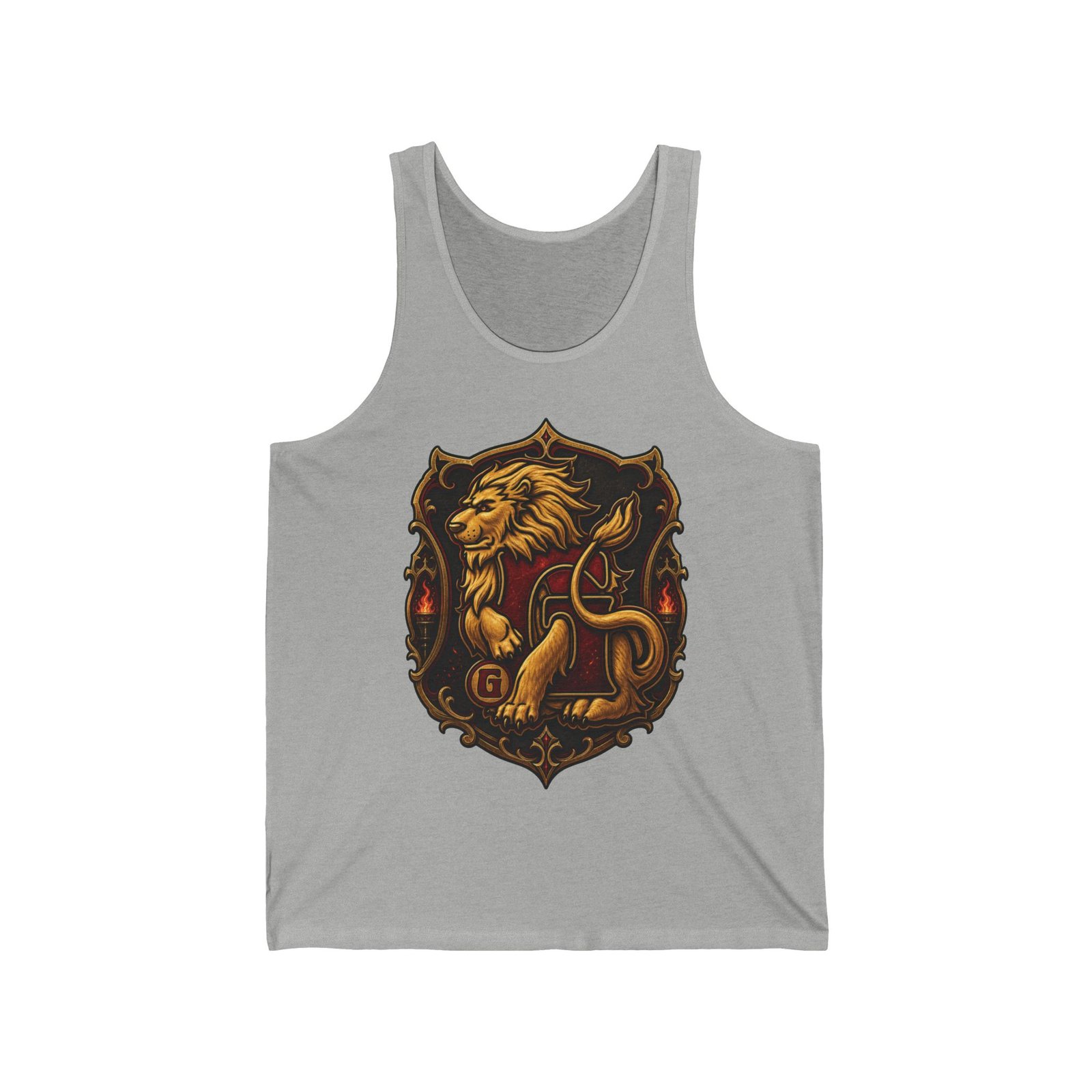 House of Lion – Unisex Jersey Tank Top – Cool Wizarding School Style for Brave Hearts - Image 7