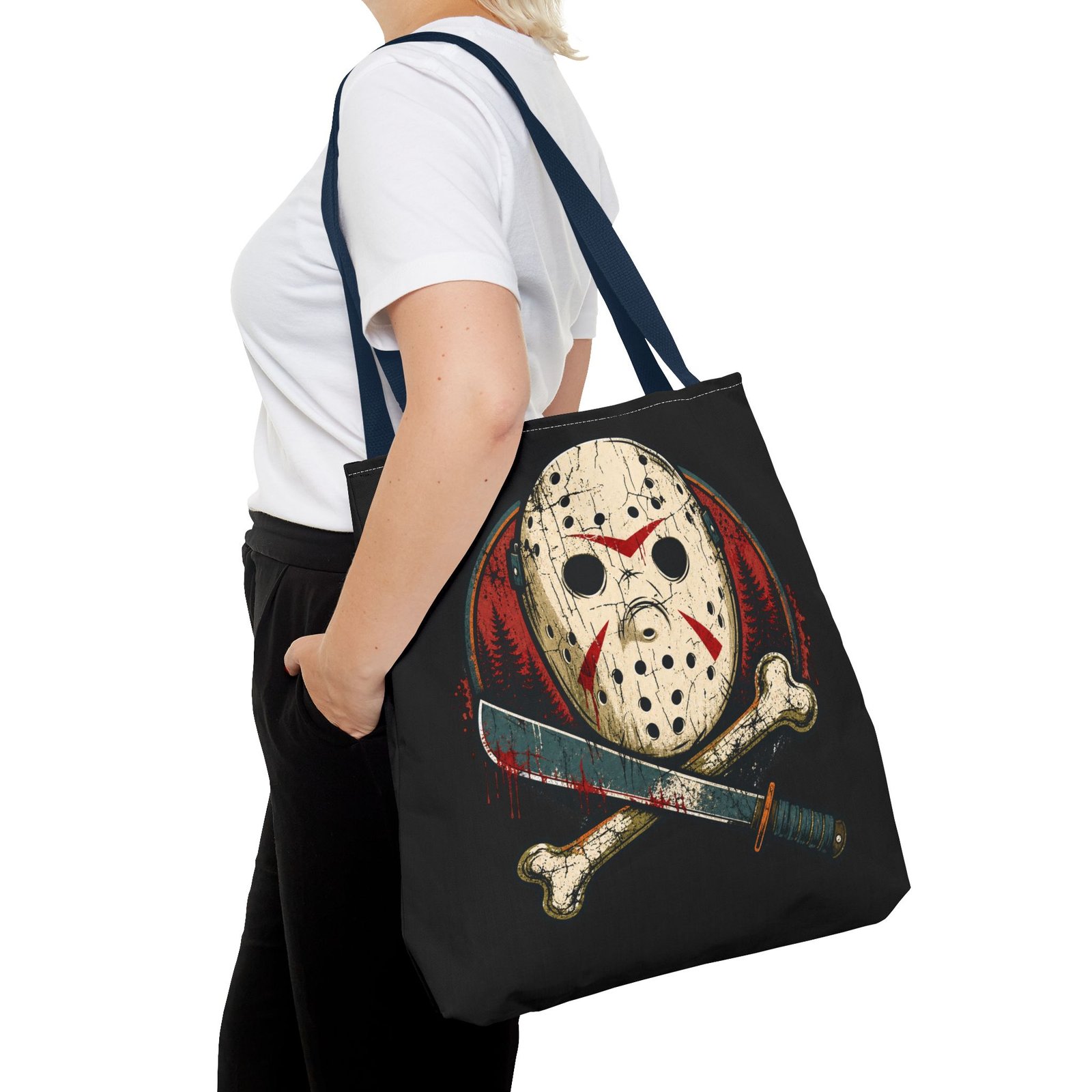 Jason Voorhees Jolly Roger - Tote Bag – Friday the 13th Horror - Image 60