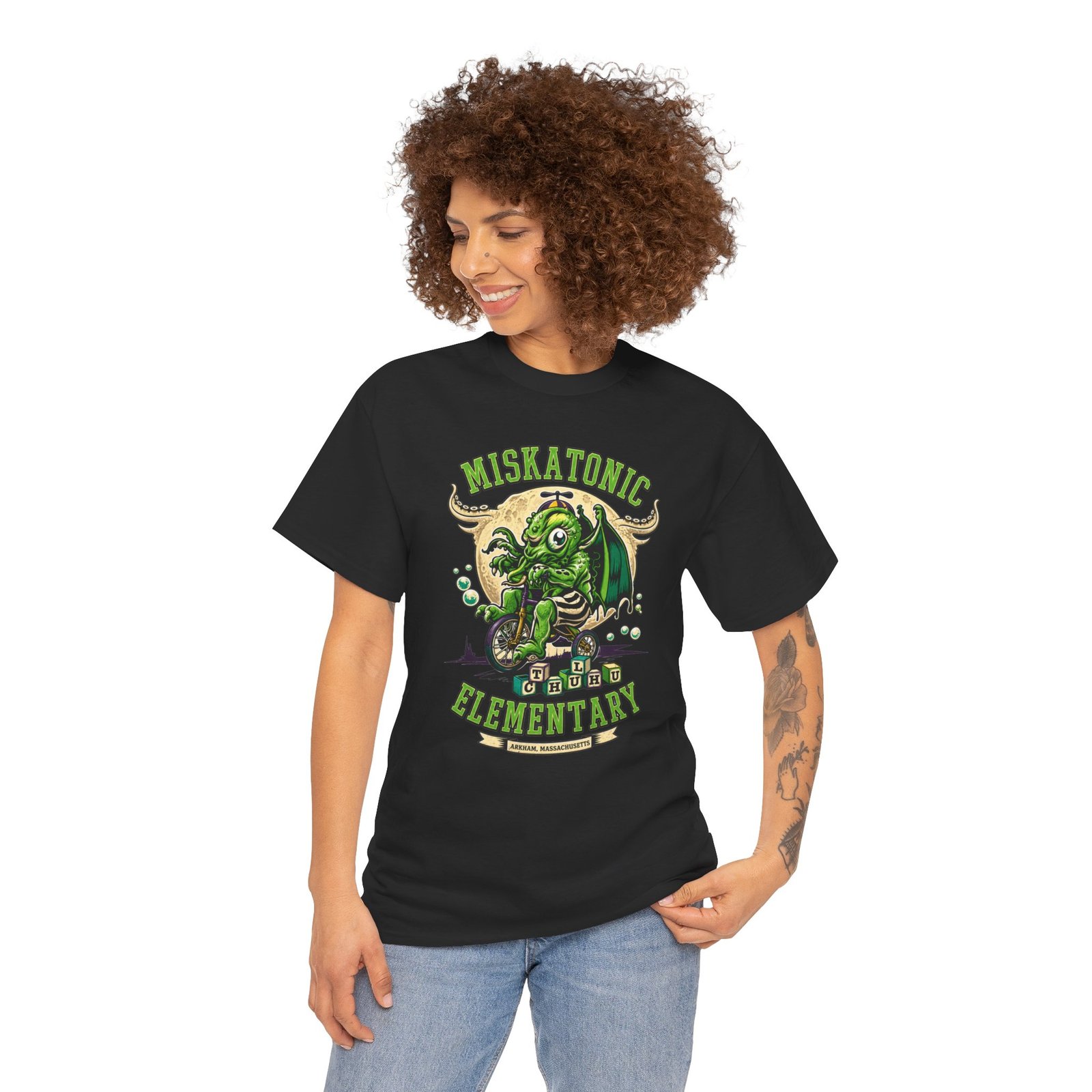 Miskatonic Elementary – Unisex T-Shirt – Arkham’s Littlest Horror Tshirt - Image 6