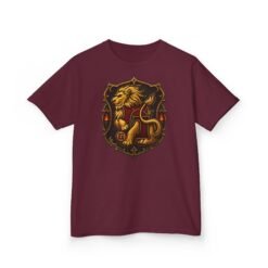 House of Lion – Kids Unisex T-Shirt – Young Wizards with Courage to Spare - Image 14