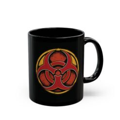 Biohazard Symbol - Black Mug – Sip with Caution