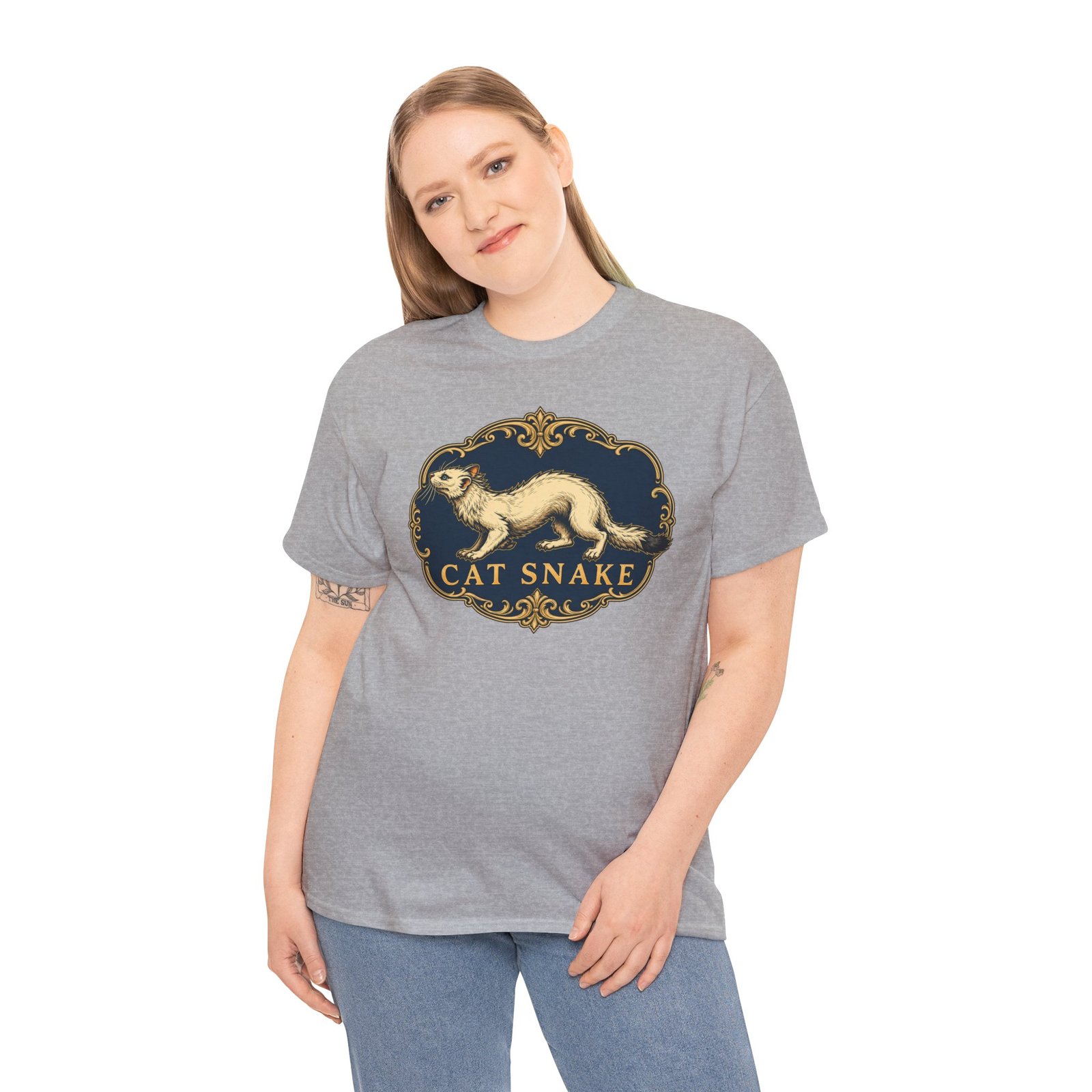Cat Snake – Unisex T-Shirt – Long, Silly, and Full of Mischief - Image 6