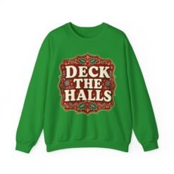Deck the Halls – Unisex Sweatshirt – Cozy Cheer, Classic Holiday Vibes - Image 11