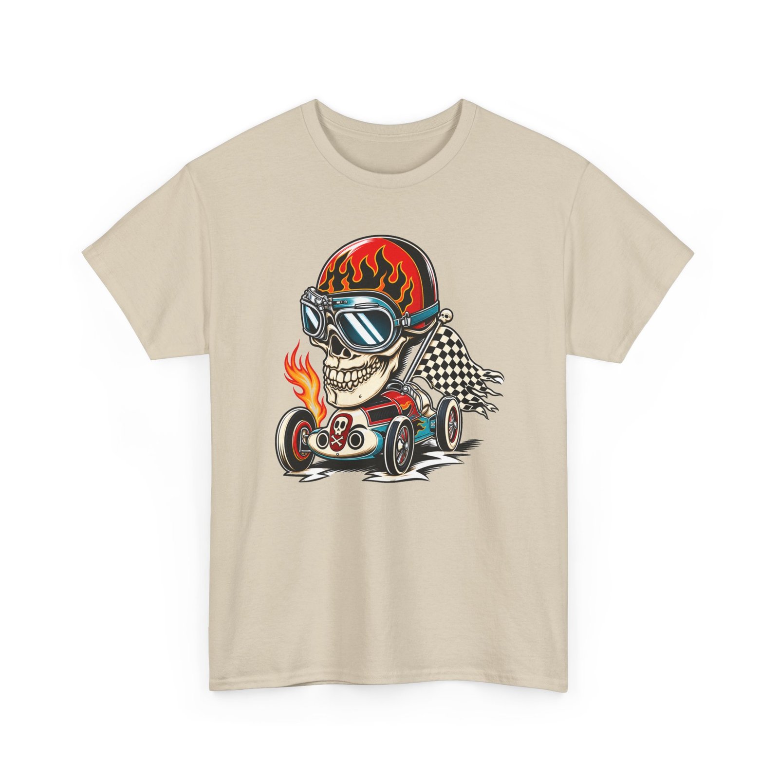 Death Race Skull – Unisex T-Shirt – Full Throttle to the Finish - Image 17