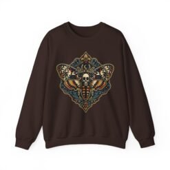 Death's-Head Moth - Unisex Sweatshirt – Dark Elegance - Image 19