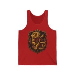 House of Lion – Unisex Jersey Tank Top – Cool Wizarding School Style for Brave Hearts - Image 10