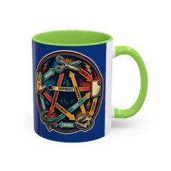 Rock Paper Scissors Lizard LLAP – Color Accent 11oz or 15oz Mug – Sip Long and Prosper - Image 15