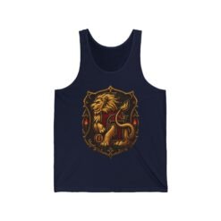 House of Lion – Unisex Jersey Tank Top – Cool Wizarding School Style for Brave Hearts - Image 9