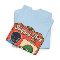 "Happy Tree" Unisex T-Shirt – Peace, Paint, and Positivity - Image 3