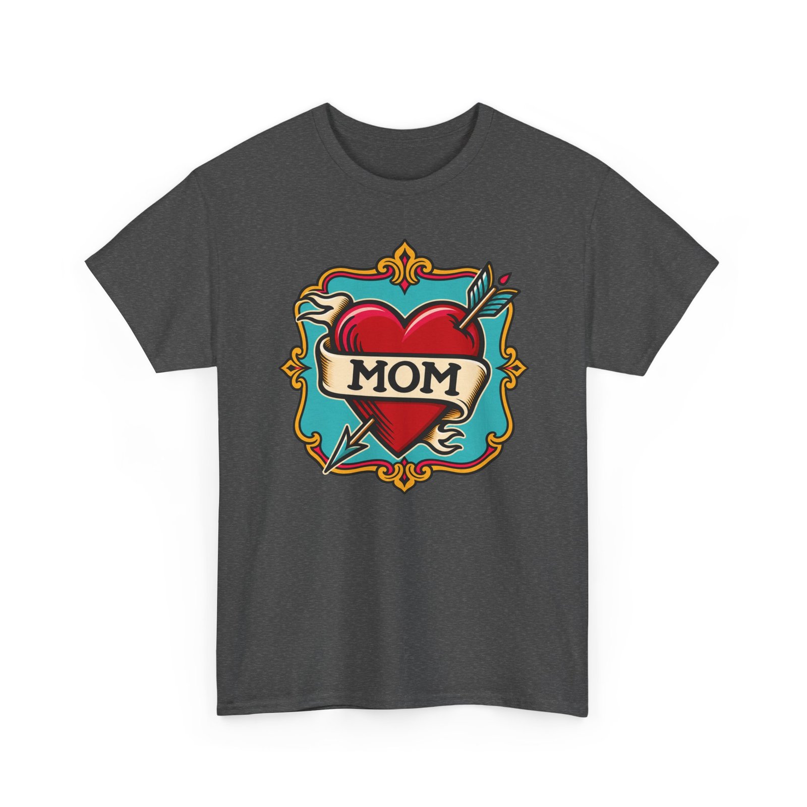 Retro Mom Heart - Unisex T-Shirt – Classic Ink, Eternal Love - Image 15