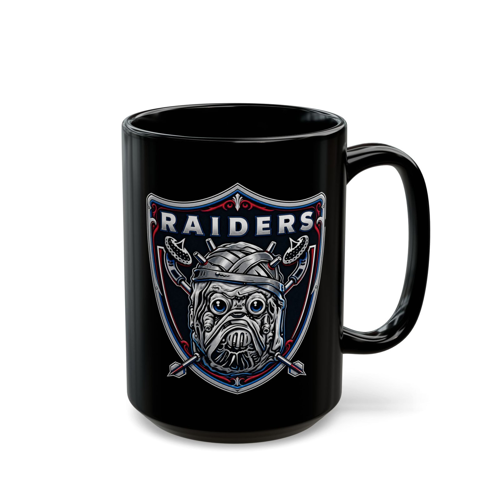 Tusken “Raiders” – Black Mug – Intergalactic Grit, Silver & Black Style - Image 7
