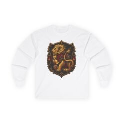 House of Lion – Long Sleeve T-Shirt – Wizarding School Courage for Chilly Adventures