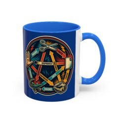 Rock Paper Scissors Lizard LLAP – Color Accent 11oz or 15oz Mug – Sip Long and Prosper - Image 7