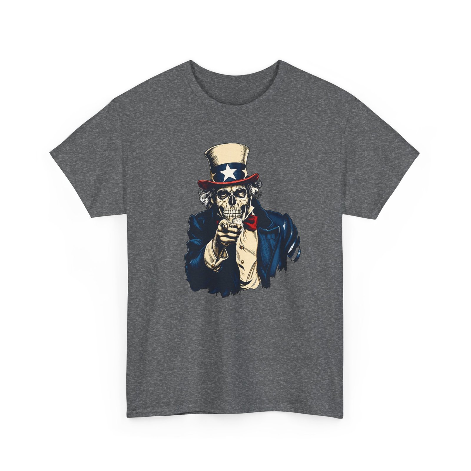 Zombie Uncle Sam - Unisex T-Shirt – He Wants Your Brains, Horror and Americana - Image 19