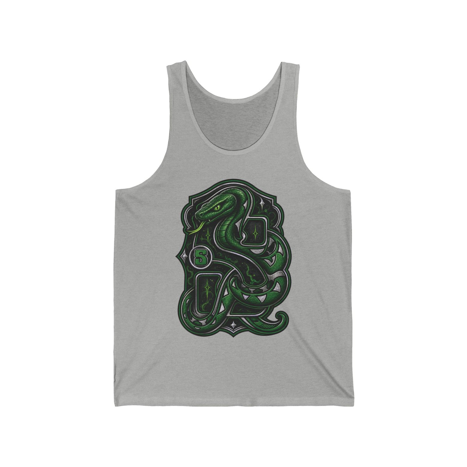 House of Snake – Unisex Jersey Tank Top – Cool Wizarding School Strategy - Image 6